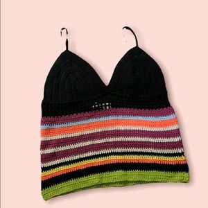 Anthropologie Crochet Halter Top